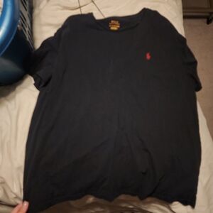 Polo by Ralph Lauren Black Tee with Red Accents